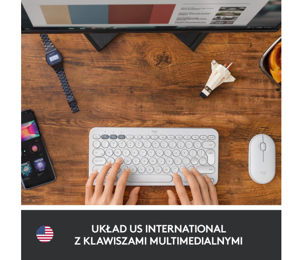 Logitech K380 biały - 645459 - zdjęcie 5
